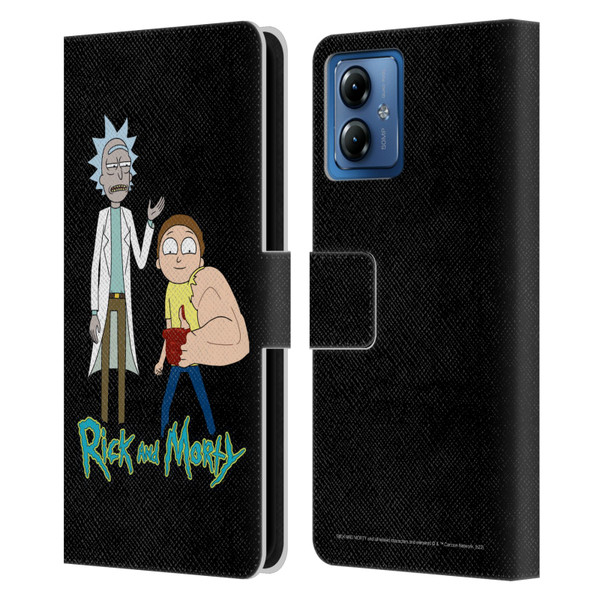 Rick And Morty Season 3 Character Art Rick and Morty Leather Book Wallet Case Cover For Motorola Moto G14