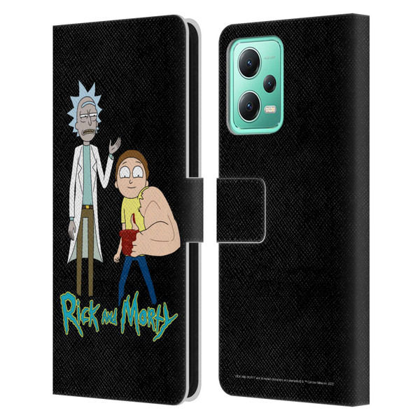 Rick And Morty Season 3 Character Art Rick and Morty Leather Book Wallet Case Cover For Xiaomi Redmi Note 12 5G