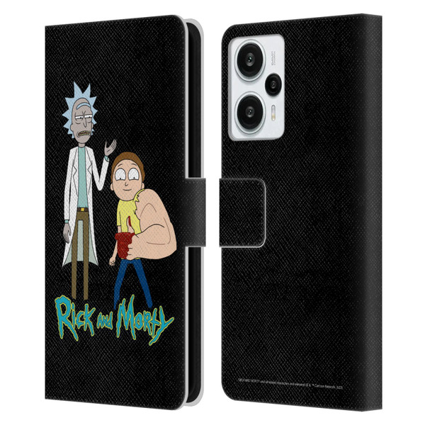 Rick And Morty Season 3 Character Art Rick and Morty Leather Book Wallet Case Cover For Xiaomi Redmi Note 12T