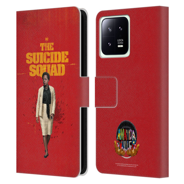 The Suicide Squad 2021 Character Poster Amanda Waller Leather Book Wallet Case Cover For Xiaomi 13 5G
