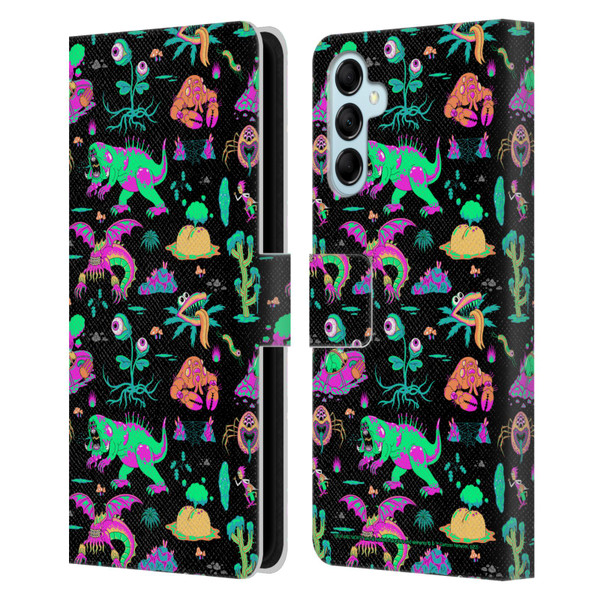 Rick And Morty Season 3 Graphics Aliens Leather Book Wallet Case Cover For Samsung Galaxy M14 5G