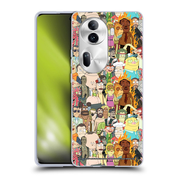Rick And Morty Season 3 Graphics Interdimensional Space Cable Soft Gel Case for OPPO Reno11 Pro