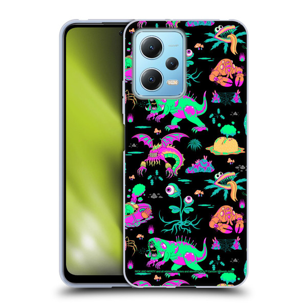 Rick And Morty Season 3 Graphics Aliens Soft Gel Case for Xiaomi Redmi Note 12 5G