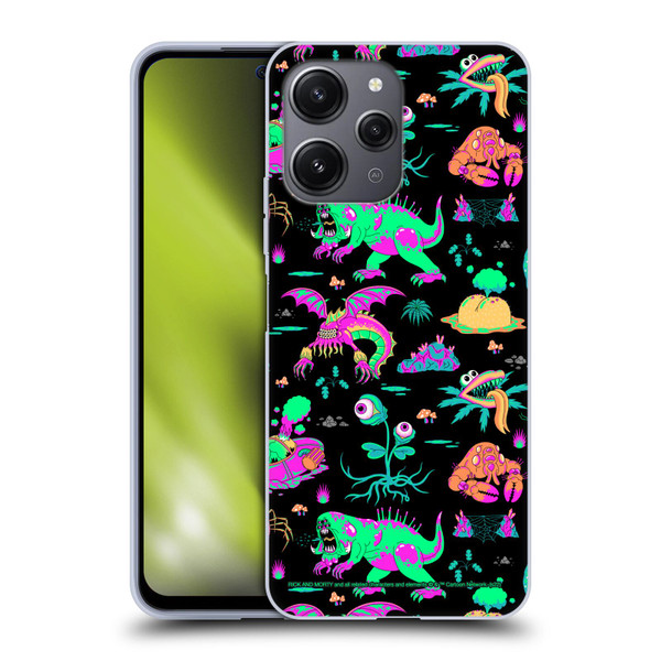 Rick And Morty Season 3 Graphics Aliens Soft Gel Case for Xiaomi Redmi 12