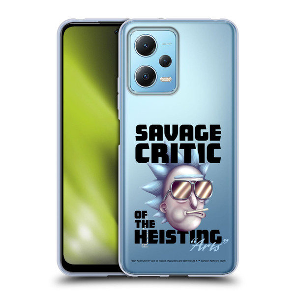 Rick And Morty Season 4 Graphics Savage Critic Soft Gel Case for Xiaomi Redmi Note 12 5G