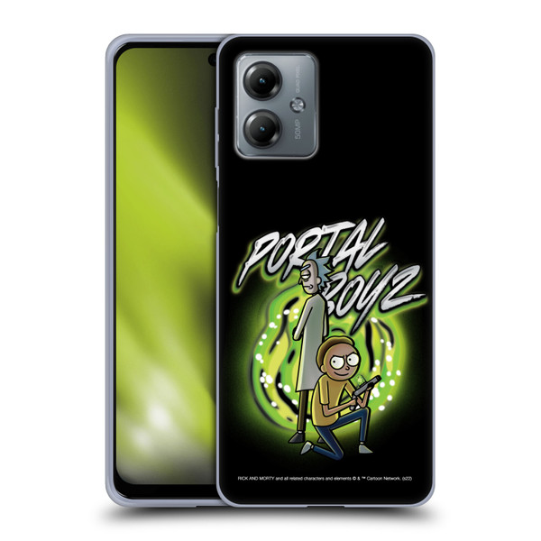 Rick And Morty Season 5 Graphics Portal Boyz Soft Gel Case for Motorola Moto G14