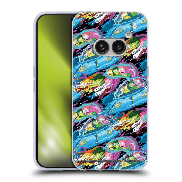 Rick And Morty Season 5 Graphics Warp Pattern Soft Gel Case for Nothing Phone (2a)