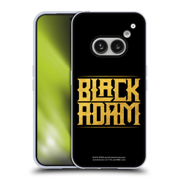 Black Adam Graphics Logotype Soft Gel Case for Nothing Phone (2a)