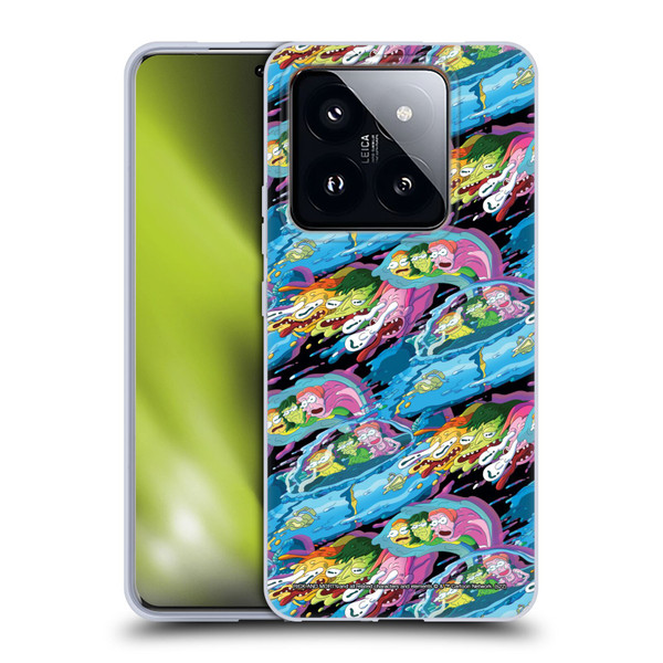 Rick And Morty Season 5 Graphics Warp Pattern Soft Gel Case for Xiaomi 14 Pro