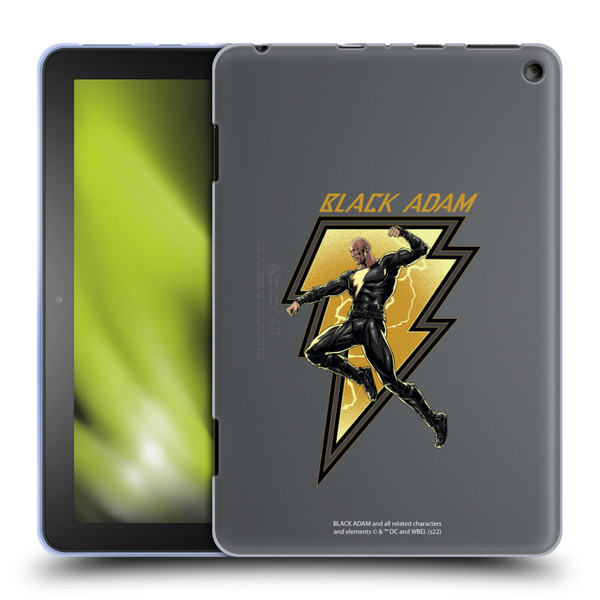 Black Adam Graphics Black Adam 2 Soft Gel Case for Amazon Fire HD 8/Fire HD 8 Plus 2020