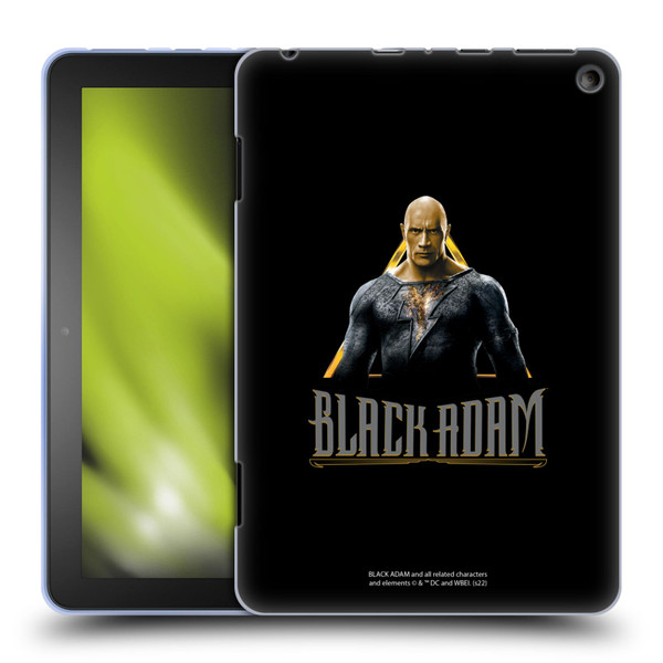 Black Adam Graphics Black Adam Soft Gel Case for Amazon Fire HD 8/Fire HD 8 Plus 2020