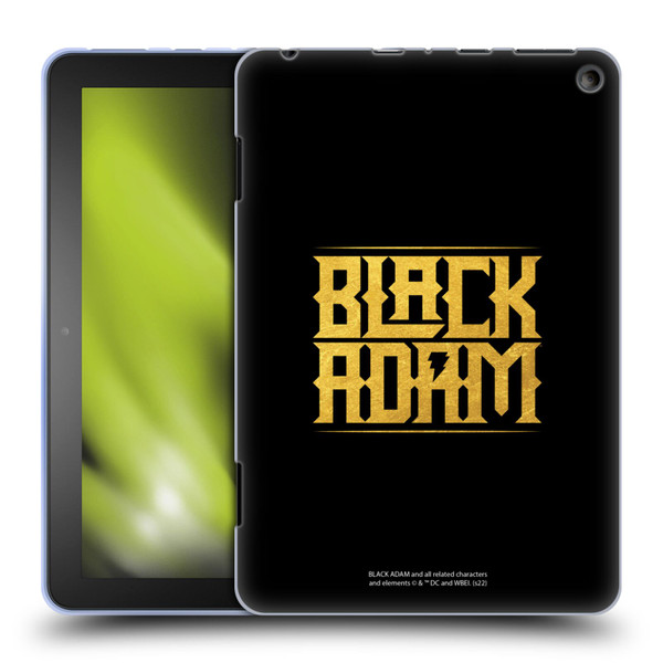 Black Adam Graphics Logotype Soft Gel Case for Amazon Fire HD 8/Fire HD 8 Plus 2020