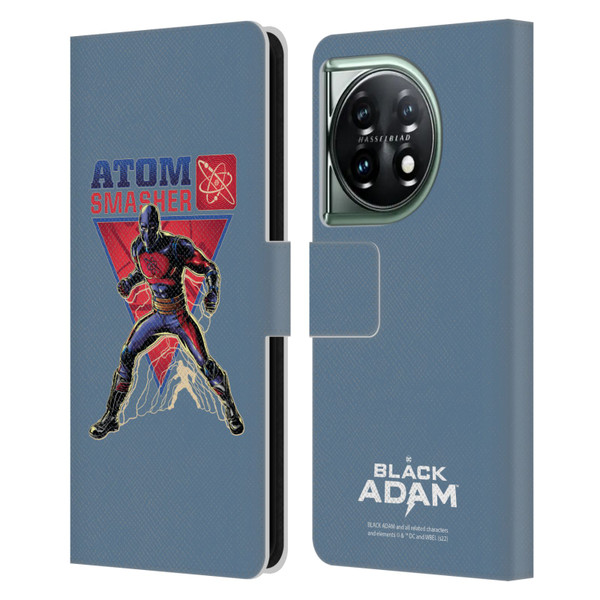 Black Adam Graphics Atom Smasher Leather Book Wallet Case Cover For OnePlus 11 5G