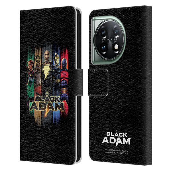 Black Adam Graphics Group Leather Book Wallet Case Cover For OnePlus 11 5G