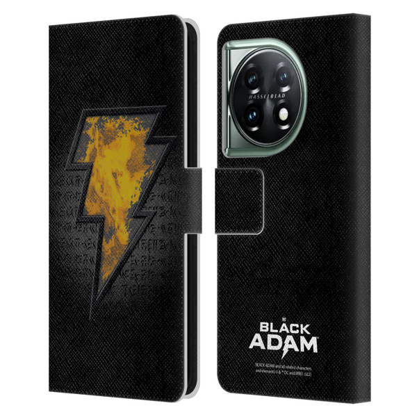 Black Adam Graphics Icon Leather Book Wallet Case Cover For OnePlus 11 5G