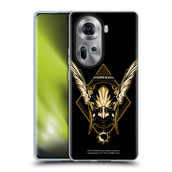 Black Adam Graphics Hawkman Soft Gel Case for OPPO Reno11