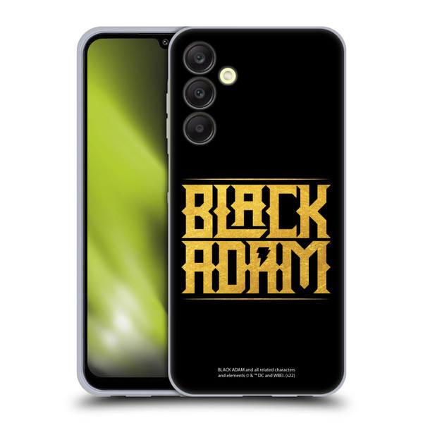 Black Adam Graphics Logotype Soft Gel Case for Samsung Galaxy A25 5G