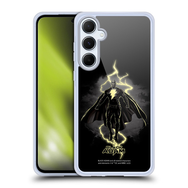 Black Adam Graphics Lightning Soft Gel Case for Samsung Galaxy A55 5G