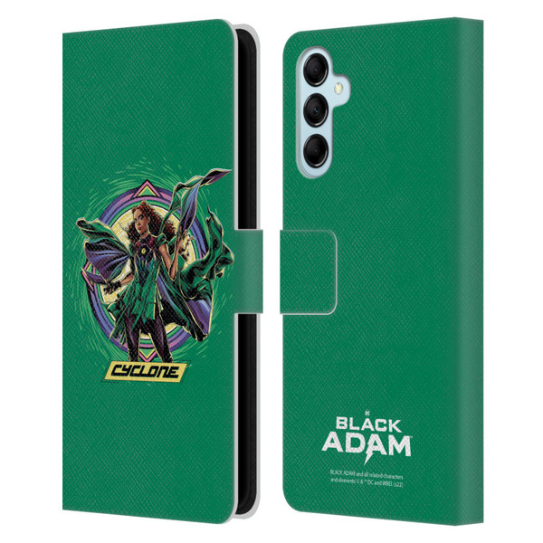 Black Adam Graphics Cyclone Leather Book Wallet Case Cover For Samsung Galaxy M14 5G