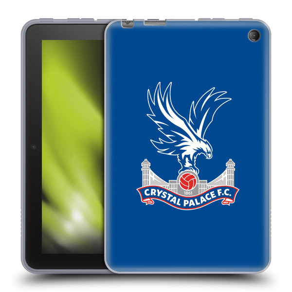 Crystal Palace FC Crest Plain Soft Gel Case for Amazon Fire 7 2022