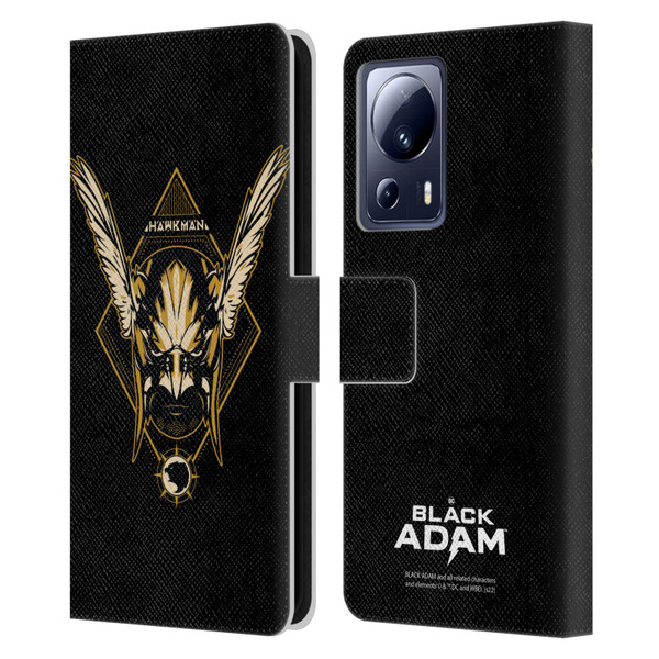 Black Adam Graphics Hawkman Leather Book Wallet Case Cover For Xiaomi 13 Lite 5G