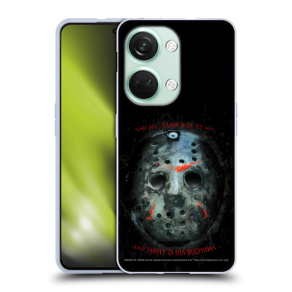 Freddy VS. Jason Graphics Jason's Birthday Soft Gel Case for OnePlus Nord 3 5G