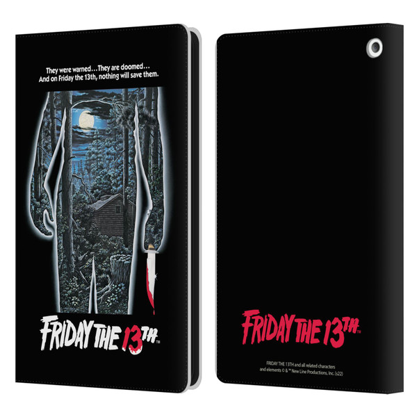 Friday the 13th 1980 Graphics Poster Leather Book Wallet Case Cover For Amazon Fire HD 8/Fire HD 8 Plus 2020