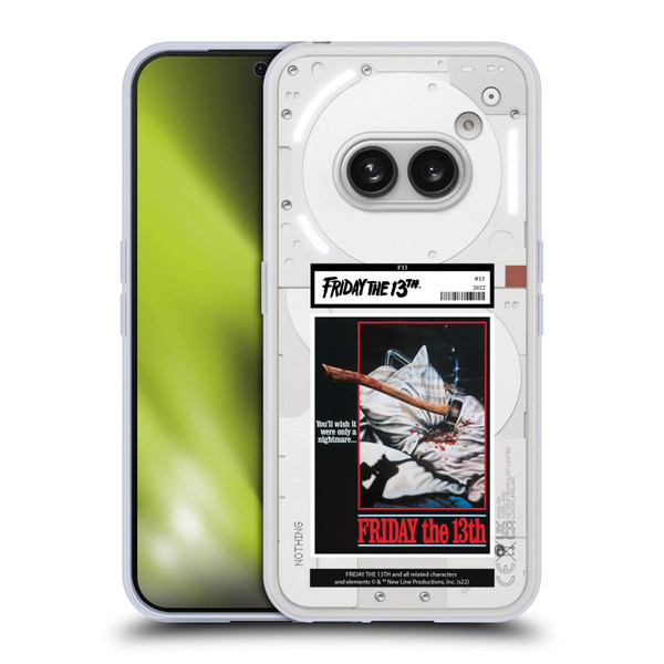 Friday the 13th 1980 Graphics Poster 2 Soft Gel Case for Nothing Phone (2a)