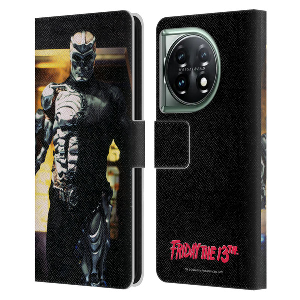 Friday the 13th: Jason X Graphics Jason Cyborg Leather Book Wallet Case Cover For OnePlus 11 5G