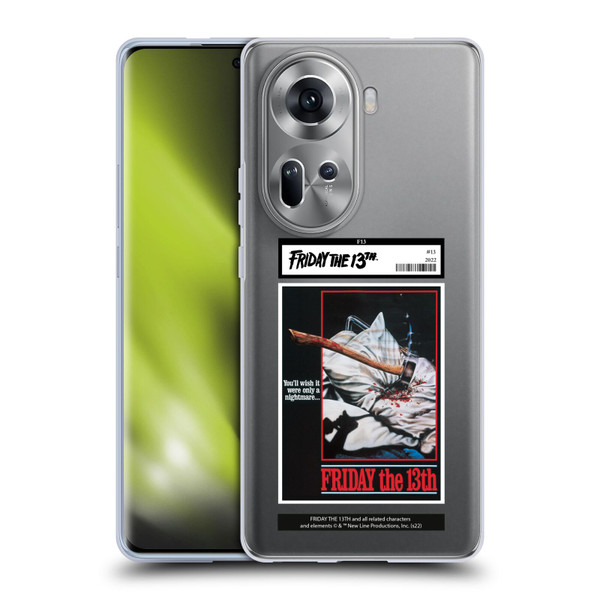Friday the 13th 1980 Graphics Poster 2 Soft Gel Case for OPPO Reno11