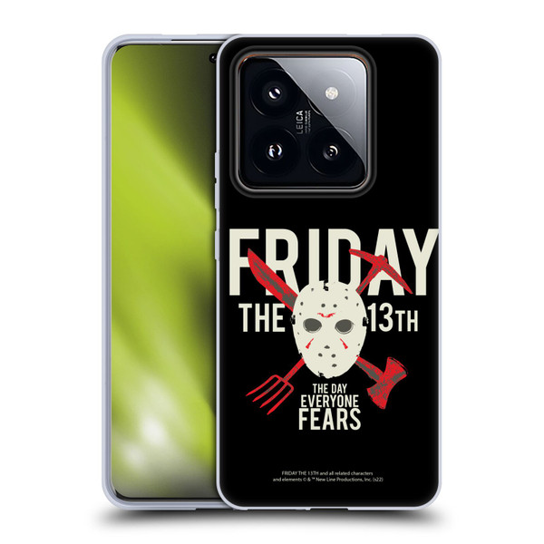 Friday the 13th 1980 Graphics The Day Everyone Fears Soft Gel Case for Xiaomi 14 Pro