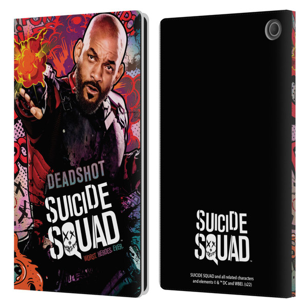 Suicide Squad 2016 Graphics Deadshot Poster Leather Book Wallet Case Cover For Amazon Fire Max 11 2023