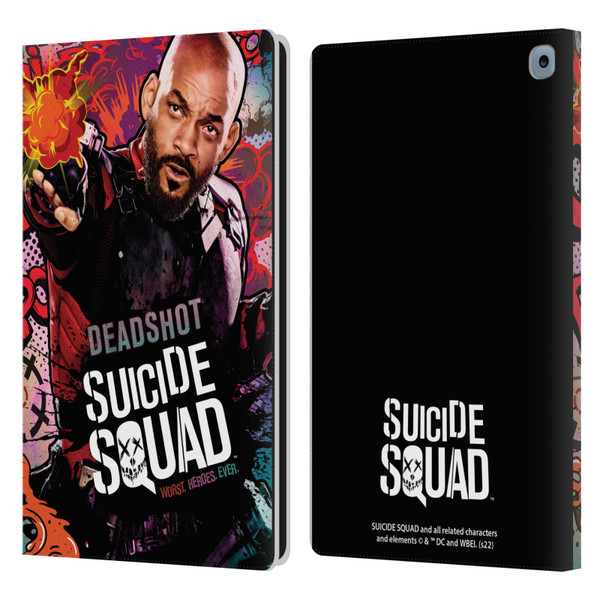 Suicide Squad 2016 Graphics Deadshot Poster Leather Book Wallet Case Cover For Amazon Fire HD 10 / Plus 2021