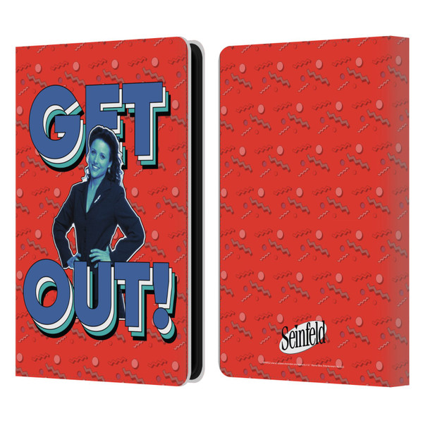 Seinfeld Graphics Get Out! Leather Book Wallet Case Cover For Amazon Kindle Paperwhite 5 (2021)