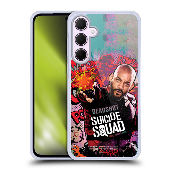 Suicide Squad 2016 Graphics Deadshot Poster Soft Gel Case for Samsung Galaxy A35 5G