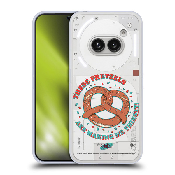 Seinfeld Graphics These Pretzels Soft Gel Case for Nothing Phone (2a)