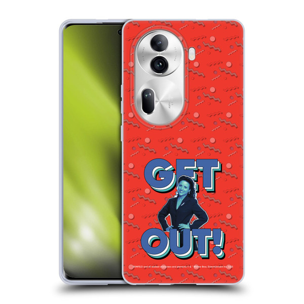 Seinfeld Graphics Get Out! Soft Gel Case for OPPO Reno11 Pro