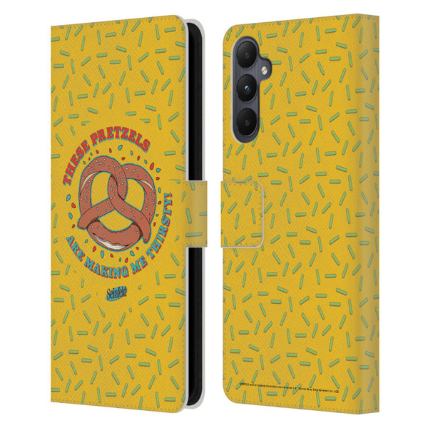 Seinfeld Graphics These Pretzels Leather Book Wallet Case Cover For Samsung Galaxy A05s