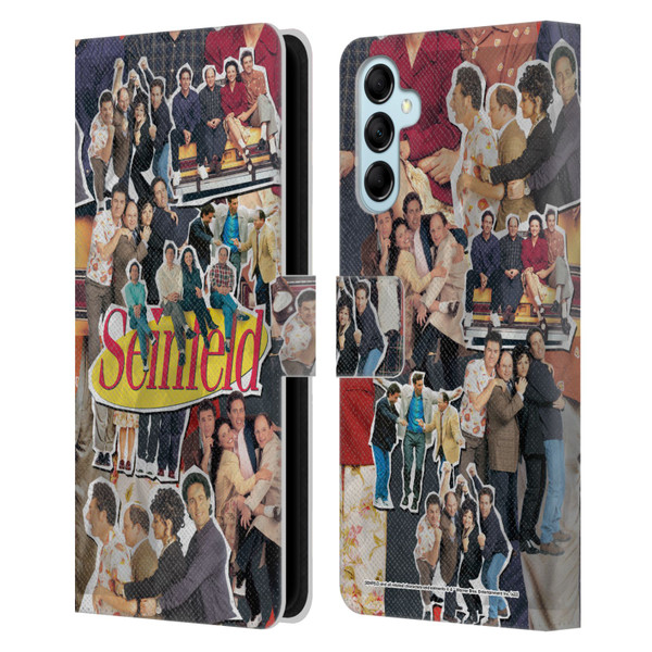 Seinfeld Graphics Collage Leather Book Wallet Case Cover For Samsung Galaxy M14 5G