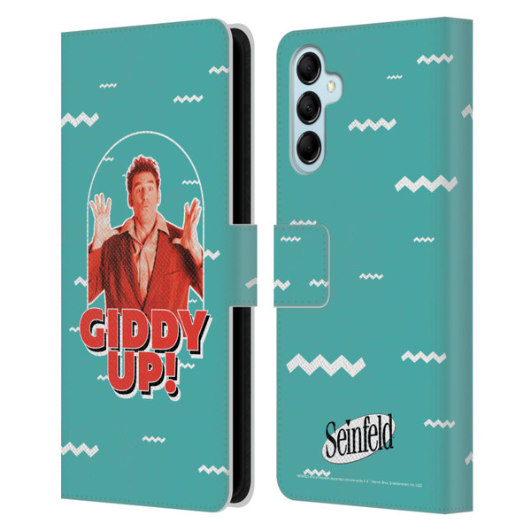 Seinfeld Graphics Giddy Up! Leather Book Wallet Case Cover For Samsung Galaxy M14 5G