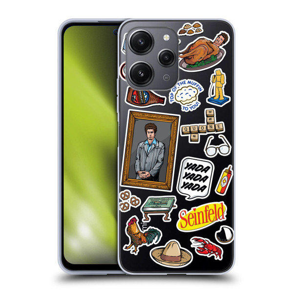 Seinfeld Graphics Sticker Collage Soft Gel Case for Xiaomi Redmi 12