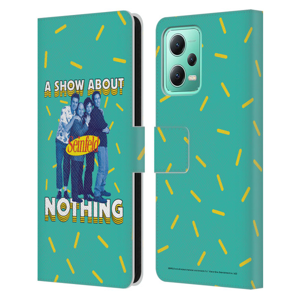 Seinfeld Graphics A Show About Nothing Leather Book Wallet Case Cover For Xiaomi Redmi Note 12 5G