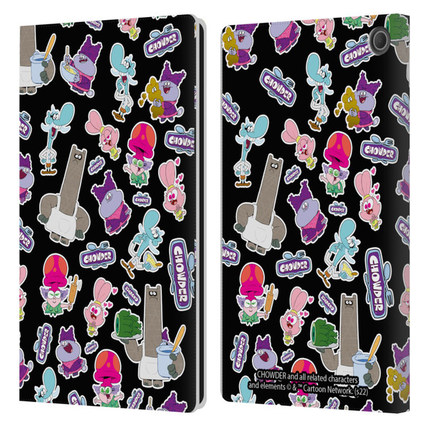Chowder: Animated Series Graphics Pattern Leather Book Wallet Case Cover For Amazon Fire Max 11 2023