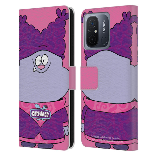 Chowder: Animated Series Graphics Full Face Leather Book Wallet Case Cover For Xiaomi Redmi 12C