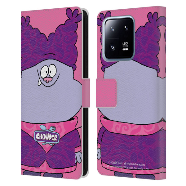 Chowder: Animated Series Graphics Full Face Leather Book Wallet Case Cover For Xiaomi 13 Pro 5G