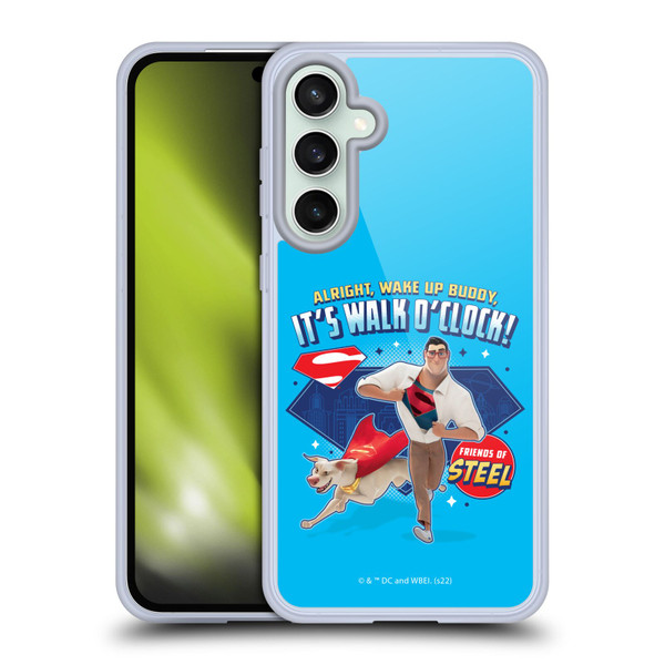 DC League Of Super Pets Graphics It's Walk O' Clock Soft Gel Case for Samsung Galaxy S23 FE 5G