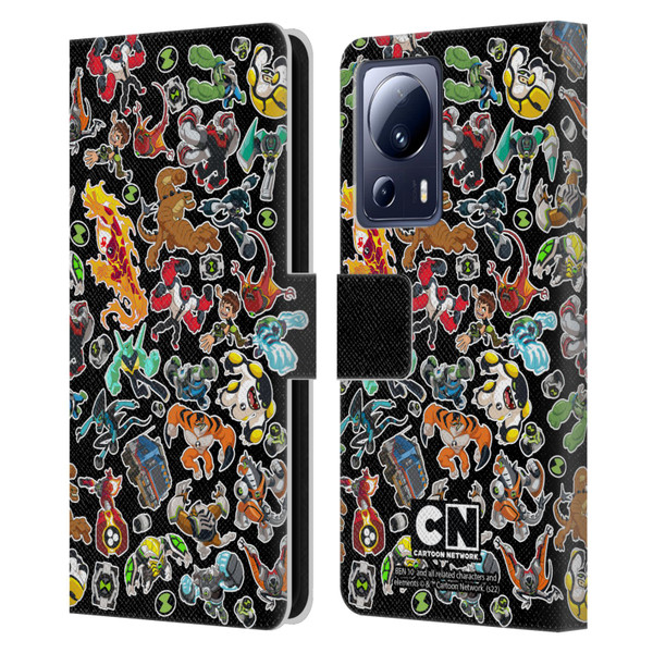 Ben 10: Animated Series Graphics Alien Pattern Leather Book Wallet Case Cover For Xiaomi 13 Lite 5G