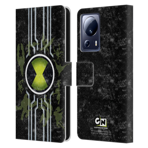 Ben 10: Alien Force Graphics Omnitrix Leather Book Wallet Case Cover For Xiaomi 13 Lite 5G