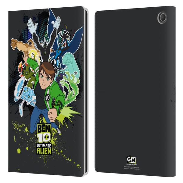 Ben 10: Ultimate Alien Graphics Character Art Leather Book Wallet Case Cover For Amazon Fire Max 11 2023
