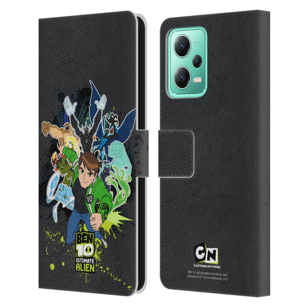 Ben 10: Ultimate Alien Graphics Character Art Leather Book Wallet Case Cover For Xiaomi Redmi Note 12 5G
